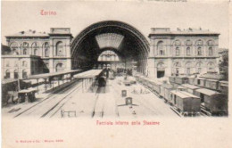 ITALIA - TORINO - Interno Della Stazione, Animata, Nuova, Retro Indiviso - Fran 2023-2-43 - Trasporti