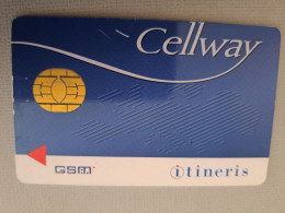 FRANCE/FRANKRIJK   SIM  GSM / ITINERIS / CELWAY /TELECOM /  MOBILE   WITH CHIP      ** 13615 ** - Non Classificati