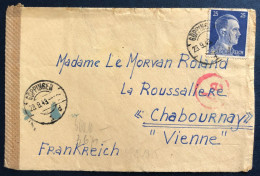 Allemagne, Divers Sur Enveloppe De Göppingen 23.9.1943 Pour La France + Censure - (B3373) - Covers & Documents