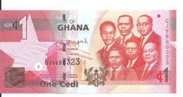 GHANA 1 CEDI 2015 UNC P 37 F - Ghana