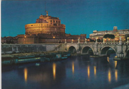 Z5899/900 Roma - Ponte E Castel Sant'Angelo - Panorama Notturno Notte Nuit Night Nacht Noche / Non Viaggiata - Castel Sant'Angelo