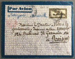 Indochine, Entier Aérien 66c. - TAD SAIGON CENTRAL, Cochinchine 28.10.1933 Pour La France - (B1463) - Covers & Documents