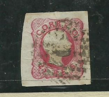 Portugal 1856/8 D.Pedro, Anelados ,# 13.# 25rs  Rosa Usado, Margens, Grandes Bonito Lt 641 - Used Stamps