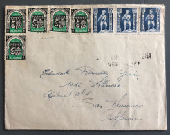 Algérie, Divers Sur Enveloppe Pour San Fransisco USA - (B1492) - Lettres & Documents