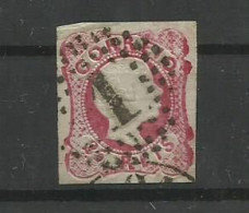 Portugal 1856/8 D.Pedro, Anelados ,# 13.# 25rs  Rosa Usado, Margens, Nomais Bonito Lt 644 - Used Stamps
