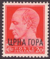 Montenegro 1941 Occup. Italiana UnN°18 20c Rosa Rosso MNH/**  Vedere Scansione - Montenegro