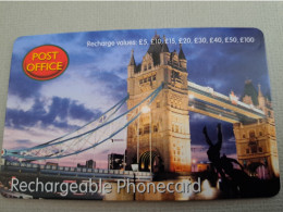 GREAT BRITAIN  / POST OFFICE/ TOWER BRIDGE / RECHARGEABLE PHONECARD / NOMI CALL / PREPAID CARD / MINT      **13647** - [10] Collections