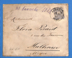 Allemagne Reich 1881 Lettre De Alsheim (G19543) - Storia Postale