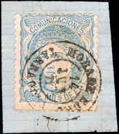 Tarragona - Edi O 107 - 50 Milm. - Fragmento Mat Fech. Tp. II "Mora De Ebro" - Used Stamps