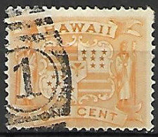 HAWAI   -   1894 .  Y&T N° 63 Oblitéré.   Armoiries - Hawai
