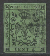 Italie - Italy - Italien Anciens Etats - Modène 1852 Y&T N°AEM1 - Michel N°1 (o) - 5c Armoirie - Modena