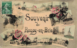 77 - ROZOY EN BRIE - S18148 - Souvenir - Carte Toilée - Rozay En Brie