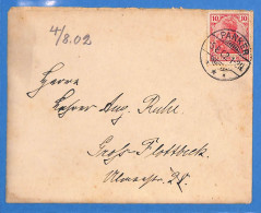 Allemagne Reich 1902 Lettre De Panker (G19555) - Brieven En Documenten