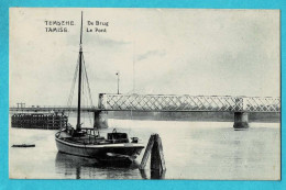 * Temse - Tamise (Oost Vlaanderen) * (EDL - Uitg E. De Landtsheer) De Brug, Le Pont, Bridge, Bateau, Péniche, Old - Temse