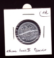 Monaco 1 Franc Louis II - 1922-1949 Luigi II