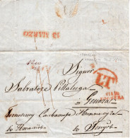 Impero Russo (1842) - Piego Con Testo (in Italiano) Da Taganrog Per Il Regno Di Sardegna - ...-1857 Prephilately