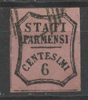 Italie - Italy - Italien Anciens Etats - Parme Taxe 1853-57 Y&T N°AEPT1 - Michel N°P1 (o) - 6c Chiffre - Parme