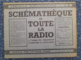 Schémathéque N° 5 De Toute La Radio Dépannage Technique Schéma - Audio-video