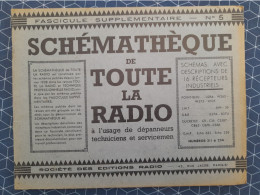 Schémathéque N° 5 De Toute La Radio Dépannage Technique Schéma - Audio-Visual