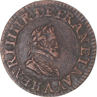 Monnaie, France, Henri IV, Double Tournois, 1606, Paris, TTB+, Cuivre - 1589-1610 Henry IV The Great