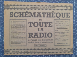 Schémathéque N° 10 De Toute La Radio Dépannage Technique Schéma - Audio-video