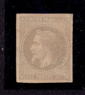 COLONIES GENERALES - NAPOLEON III - N°9 X FOND Ligné - LEGERE FAIBLESSE DANS LE PAPIER - Napoléon III.