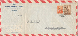 Turkey Air Mail Cover Sent To Germany 1949 (bended Cover And A Tear In The Right Side Of The Cover) - Corréo Aéreo