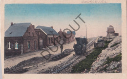 Postkaart/Carte Postale - Courcelles - Train - Couleur !(C4284) - Courcelles