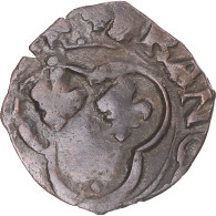 Monnaie, France, François Ier, Denier Tournois à La Croisette, La Rochelle - 1515-1547 Francisco I