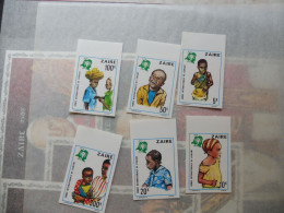 Zaire  978/983 Non Dentele Ongetand  Année De L'enfant Neuf ** Mnh  ( 1979 ) - Unused Stamps