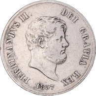 Monnaie, États Italiens, NAPLES, Ferdinando II, 120 Grana, 1857, Naples, TB+ - Neapel & Sizilien