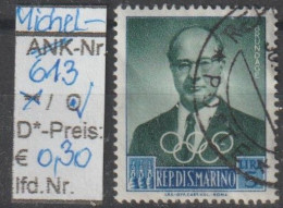 1959 - SAN MARINO - SM "Funktionäre D. IOC-A.Brundage" 5 L Mehrf. - O Gestempelt  - S.Scan (613o S.marino) - Usados