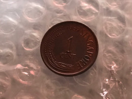 Münze Münzen Umlaufmünze Singapur 1 Cent 1969 - Singapur