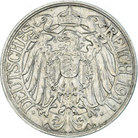 Monnaie, Empire Allemand, Wilhelm II, 25 Pfennig, 1911, Berlin, SUP, Nickel - 25 Pfennig