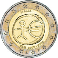 Malte, 2 Euro, 2009, Paris, 10 TH ANNIVERSARY UEM., SUP, Bimétallique, KM:134 - Malta