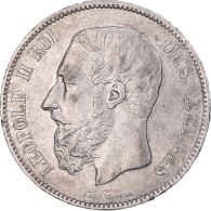 Monnaie, Belgique, Leopold II, 5 Francs, 5 Frank, 1871, TTB+, Argent, KM:24 - 5 Frank