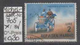 1962 - SAN MARINO - SM "Alte Automobile - Panhard..." 2 L Orangebraun/blau - O Gestempelt  - S.Scan (705o S.marino) - Usati