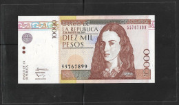 2014 COLOMBIA, BANKNOTE. PAPER MONEY 10000 PESOS, COSTUMES OF THE TIME, POLICARPA SALAVARRIETA, HEROIN SACRIFICE, HEROIN - Colombie