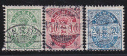 Danemark      .    Y&T    .   35a / 37a     .   O     .    Cancelled - Used Stamps