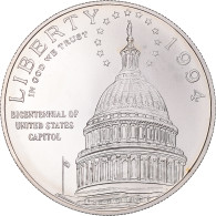 Monnaie, États-Unis, Bicentenaire Du Capitole, Dollar, 1994, U.S. Mint, Denver - Conmemorativas