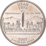 Monnaie, États-Unis, Utah, Quarter, 2007, U.S. Mint, Denver, FDC, Cupronickel - 1999-2009: State Quarters