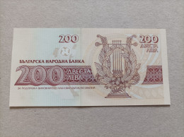 Billete De Bulgaria De 200 Leva, Año 1992 Serie A, UNC - Bulgarie