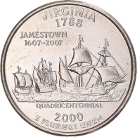 Monnaie, États-Unis, Virginia, Quarter, 2000, U.S. Mint, Philadelphie, FDC - 1999-2009: State Quarters