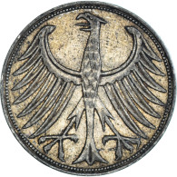 Monnaie, République Fédérale Allemande, 5 Mark, 1951, Stuttgart, SUP, Argent - 5 Mark