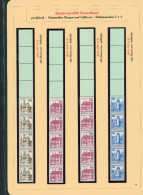 Bund Burgen Und Schlösser Lot Rollenmarken Mit Leerfeldern Postfrisch - Collections (sans Albums)