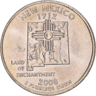 Monnaie, États-Unis, New Mexico, Quarter, 2008, U.S. Mint, Philadelphie, FDC - 1999-2009: State Quarters