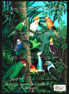 BIRDS Sierra Leone 2000 Exotic Parrot MNH Jungle Vögel Oiseaux Pajaros Aves Uccelli 鳥 Chim 조류 Mi. 3474 - 3482 - Perroquets & Tropicaux
