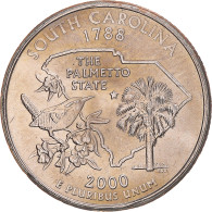 Monnaie, États-Unis, South Carolina, Quarter, 2000, U.S. Mint, Philadelphie - 1999-2009: State Quarters