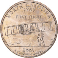 Monnaie, États-Unis, North Carolina, Quarter, 2001, U.S. Mint, Philadelphie - 1999-2009: State Quarters