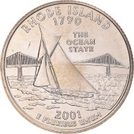 Monnaie, États-Unis, Rhode Island, Quarter, 2001, U.S. Mint, Philadelphie, FDC - 1999-2009: State Quarters